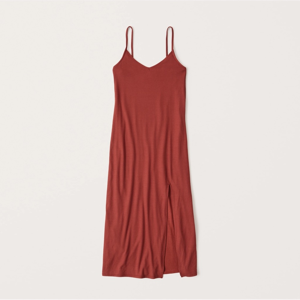Abercrombie & Fitch Ribbed Knit Midi Dress XS